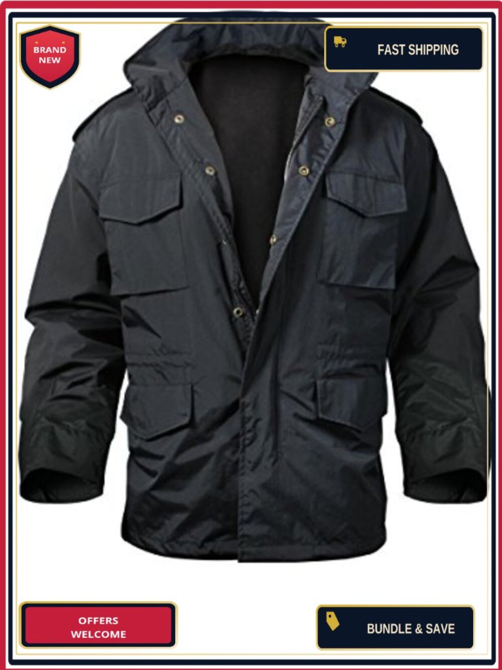 Nylon M-65 Storm Jacket Waterproof Military Field Military